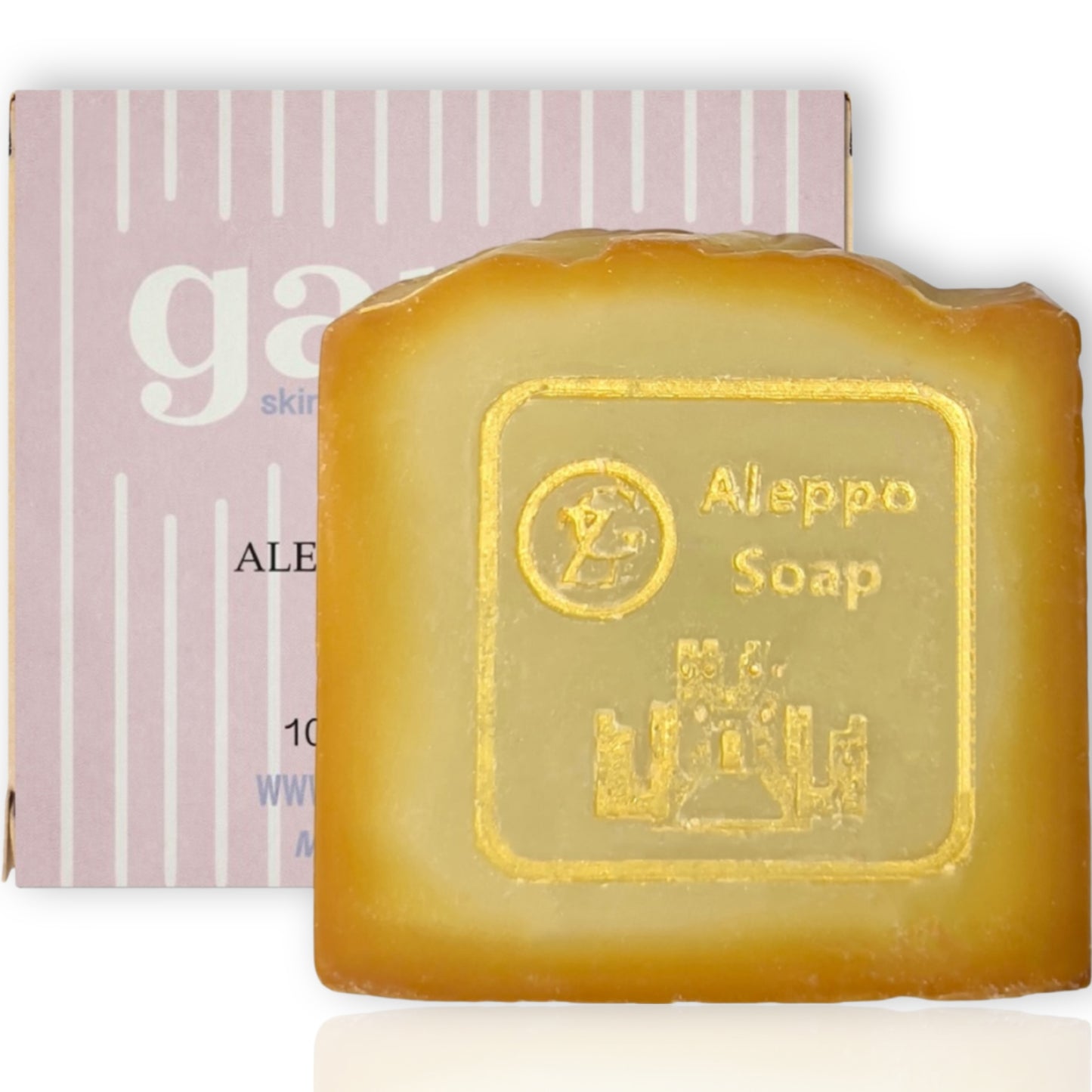 Garna Aleppo Soap Bar 3.5 oz: Handcrafted Body Wash with Olive & Laurel Oil Blend, Sensitive Skin Care