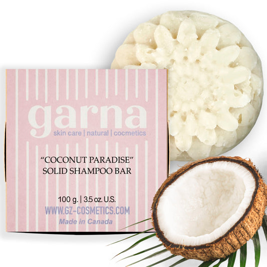 Coconut Solid Shampoo by Garna (100g) – solid shampoo bar, photo 1