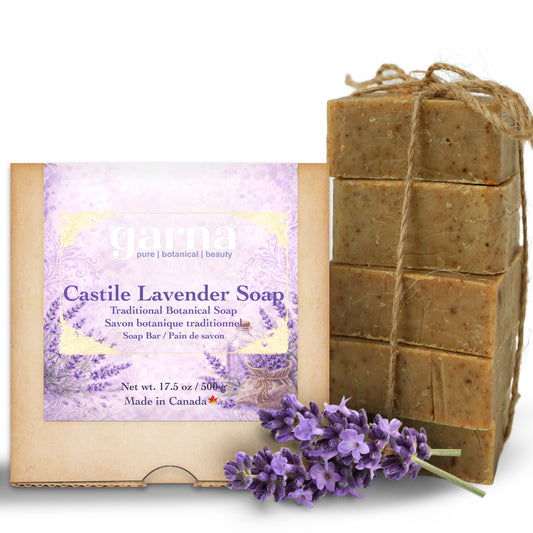 Lavender Soap by Garna – Castile-style handmade soap with a soft floral