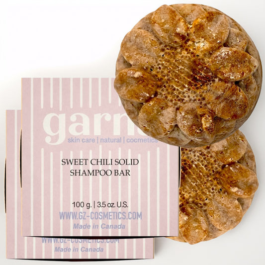 Garna Sweet Chili Solid Shampoo Bar - 2 X 100g(2 X 3.5 oz), Normal & Oily Hair, 50+ Washes