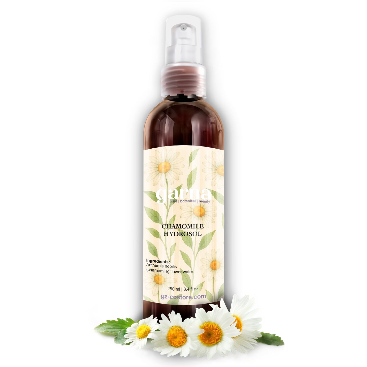 Garna Chamomile hydrosol mist 250 ml bottle