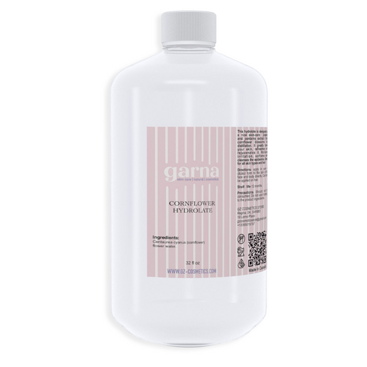 Cornflower Hydrosol Hydrosol Water by Garna, 32 oz (940 ml) bottle, botanical hydrosol water