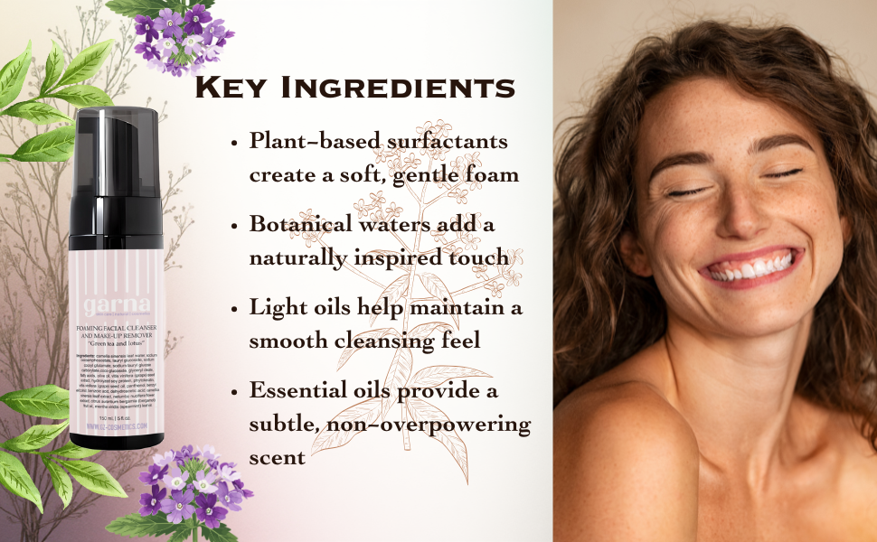 Green Tea & Lotus Foaming Cleanser by Garna – foaming face cleanser, photo 10