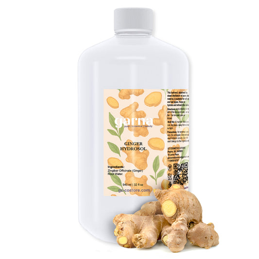 Ginger Hydrosol Hydrosol Water by Garna, 32 oz bottle, botanical hydrosol water