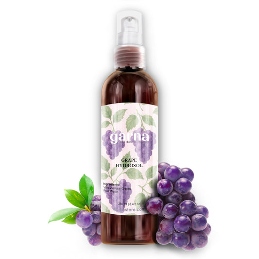 Grape Hydrosol Mist 250ml for Face & Hair by Garna, botanical product photo