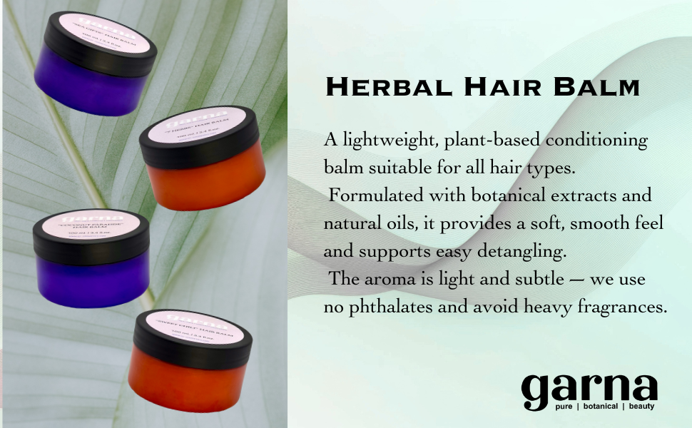 Coconut Paradise Hair Balm by Garna (100g) – creamy hair conditioner balm, photo 8