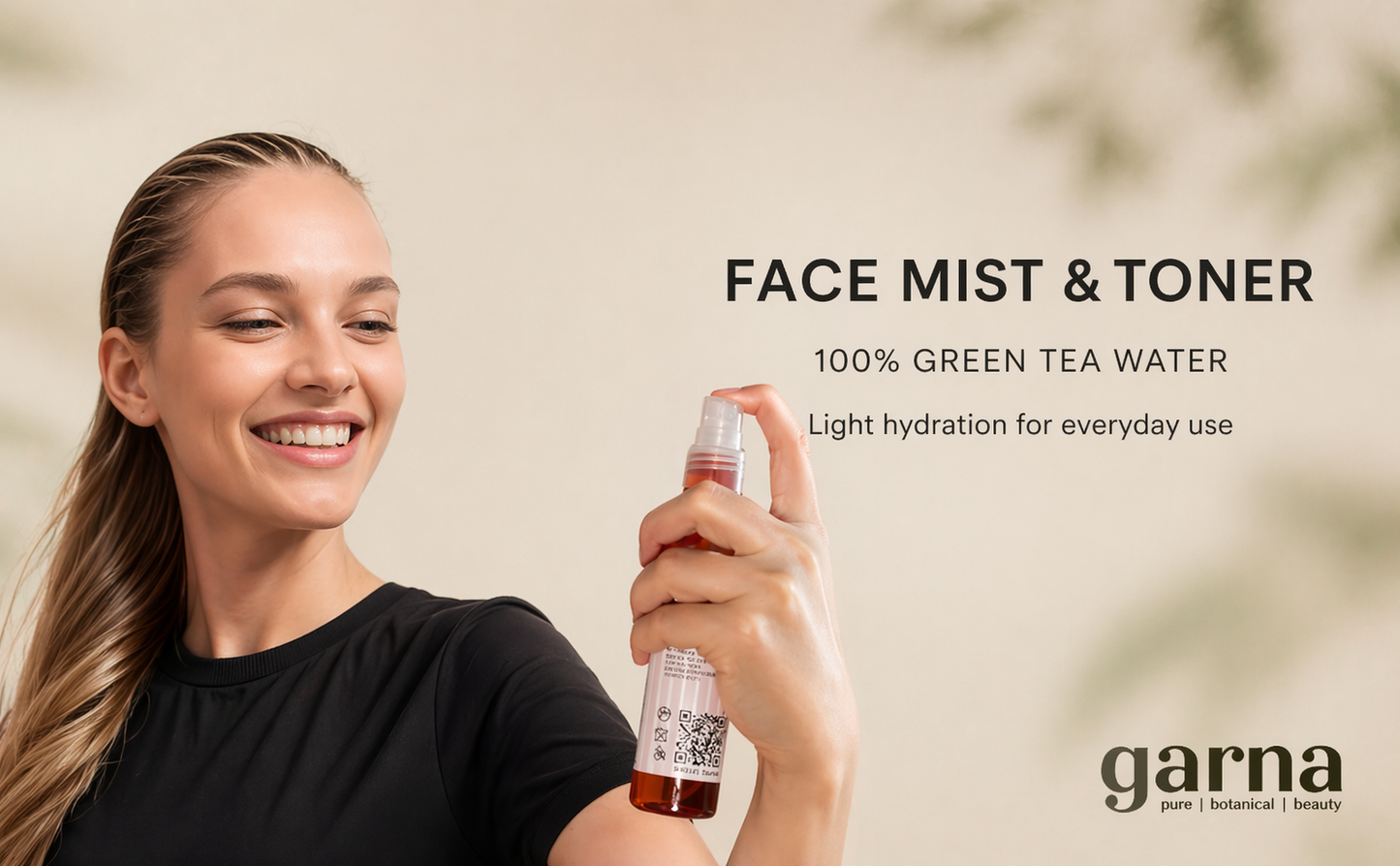 Hydrolat de thé vert de Garna – Soin botanique pour le visage et les cheveux