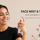 Raspberry Water 100 ml Hydrosol Mist by Garna – light botanical mist for face and hair
