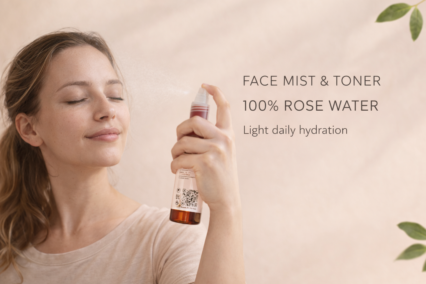 Hydrolat de rose de Garna – Soin botanique pour le visage et les cheveux