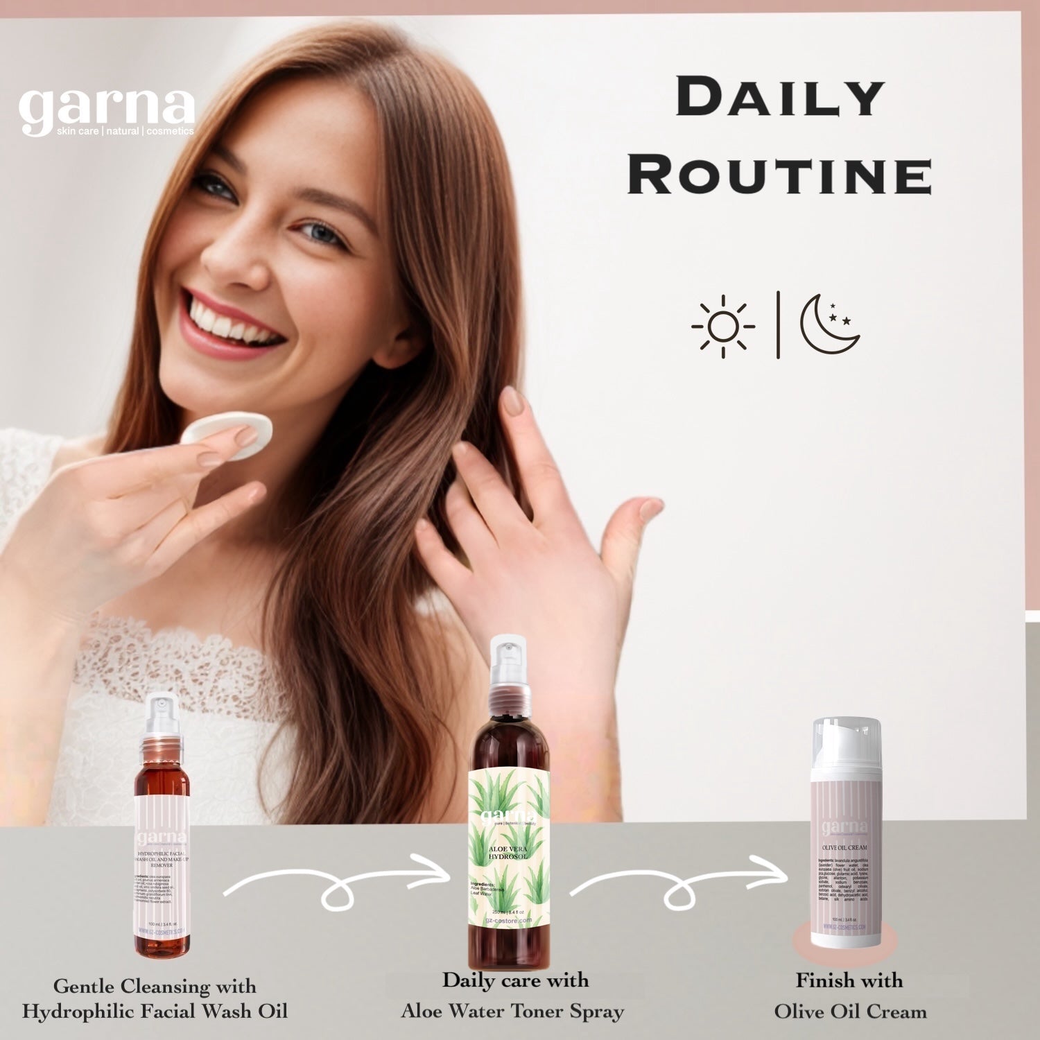 Garna Chamomile hydrosol mist 250 ml bottle