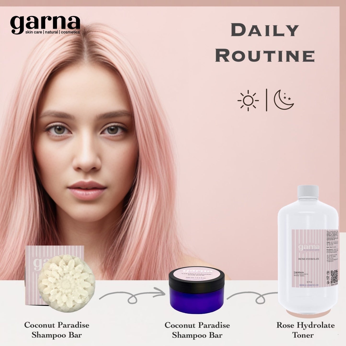 Rose Hydrosol Water by Garna, 32 oz (940 ml) bottle – soft floral aroma, photo 6