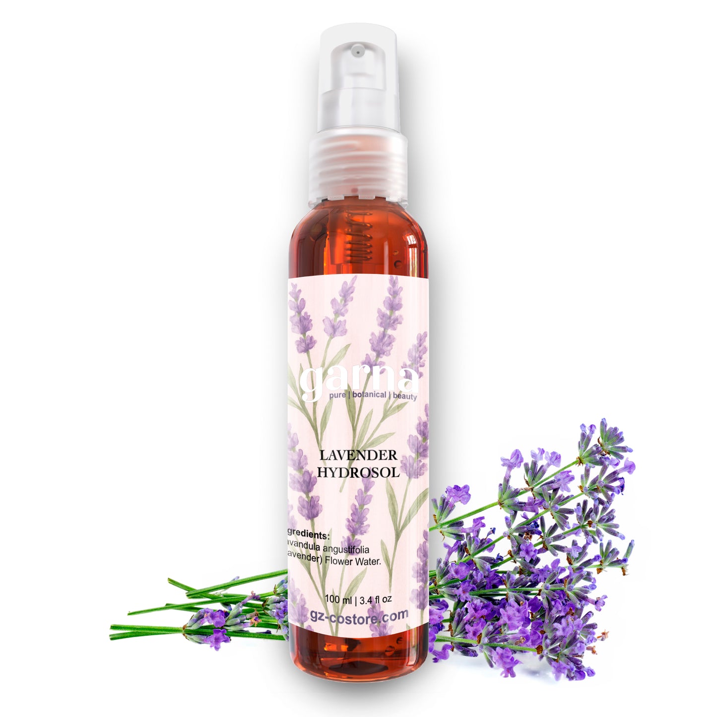 Brume d'hydrolat de lavande de Garna – brume florale douce pour le visage et les cheveux