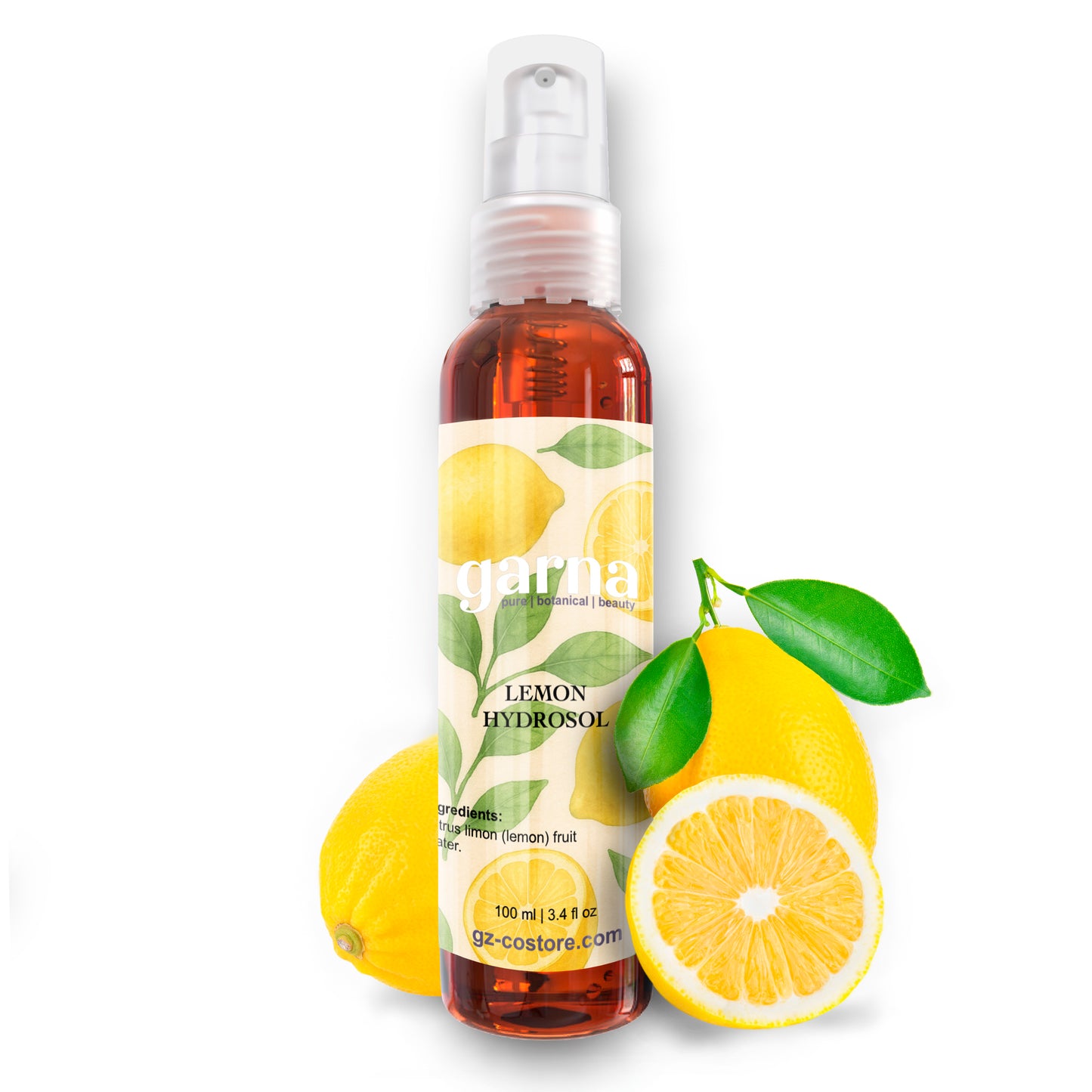Brume d'hydrolat de citron de Garna – une brume d'agrumes fraîche pour une routine quotidienne facile