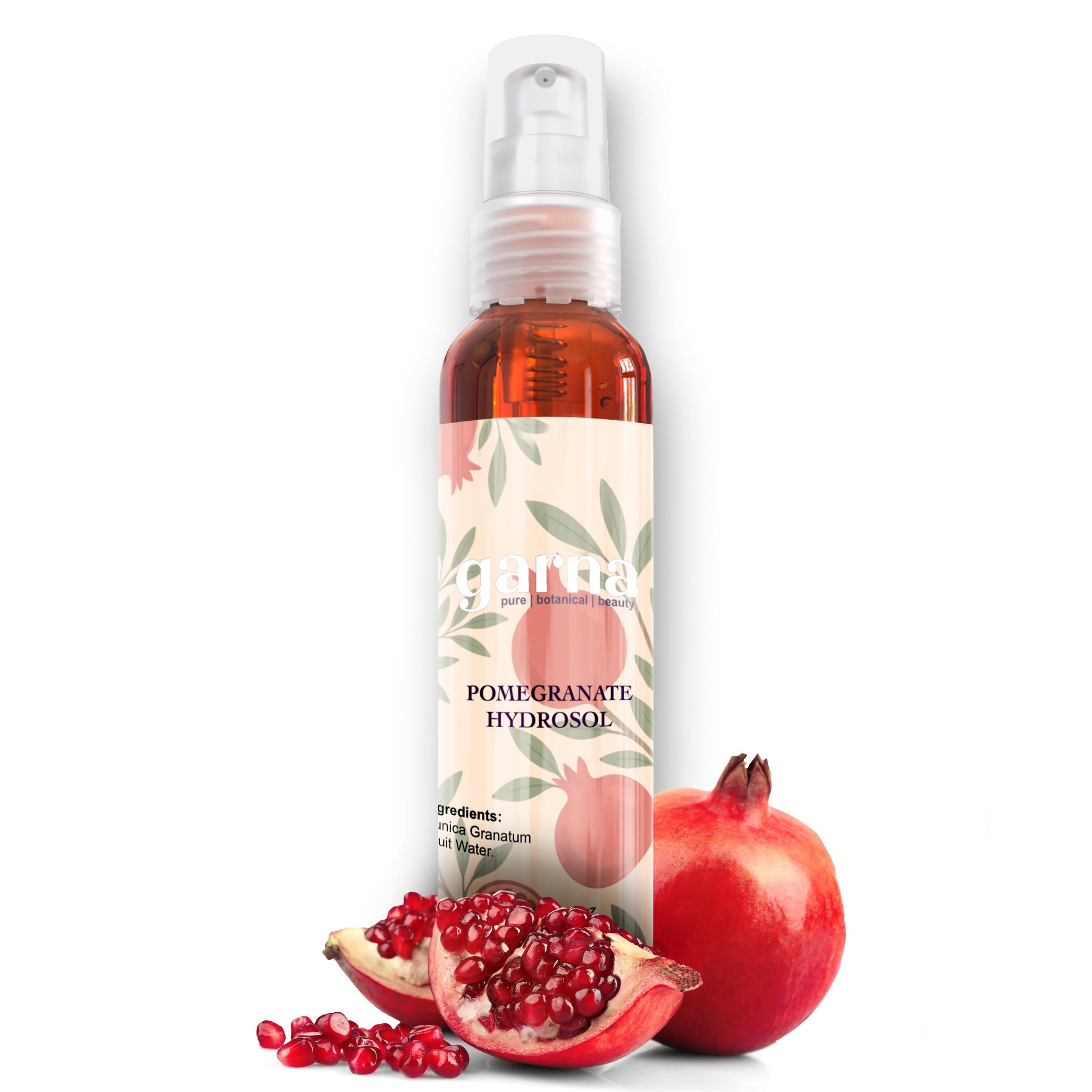 Botanical hydrosol mist by Garna for face and hair