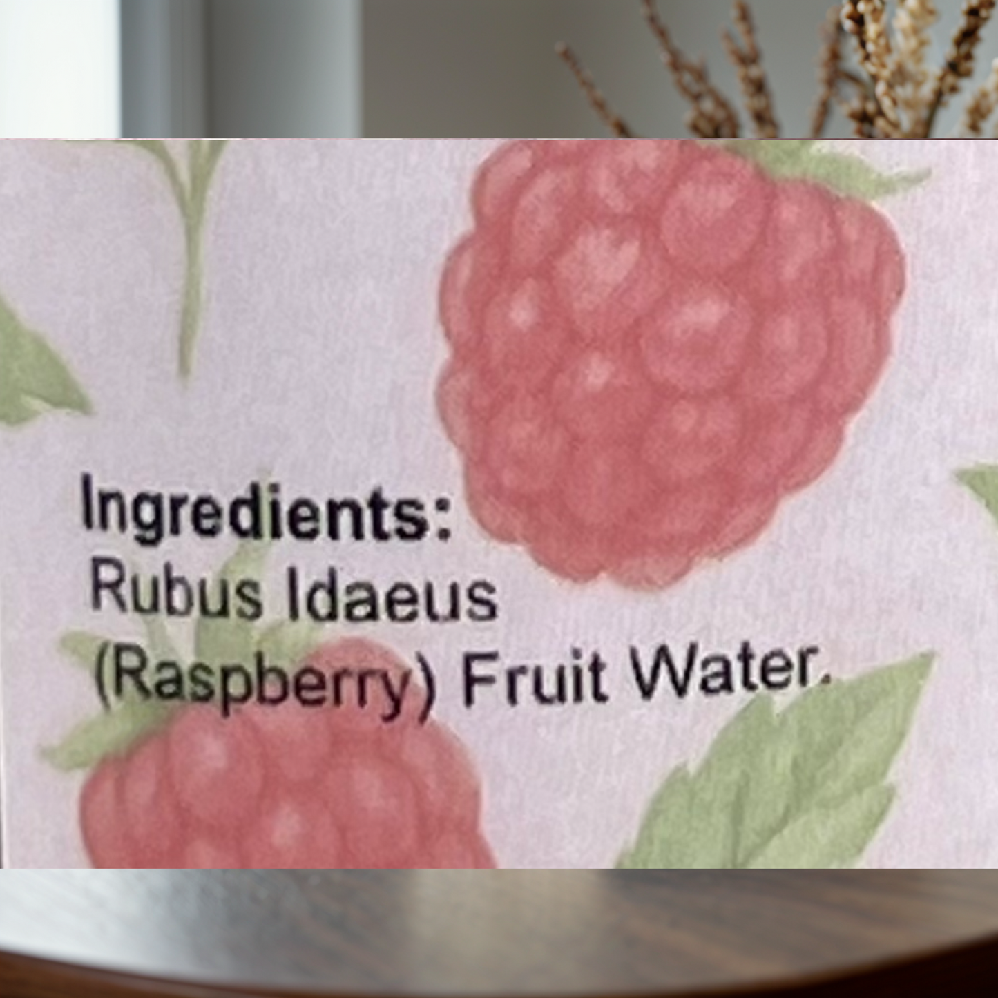 Raspberry Hydrosol Mist by Garna – light botanical mist for face and hair 250 ml