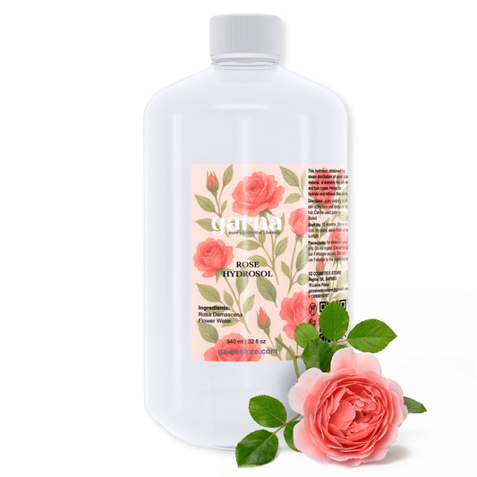 Rose Hydrosol Water by Garna – 32 oz botanical hydrosol by Garna