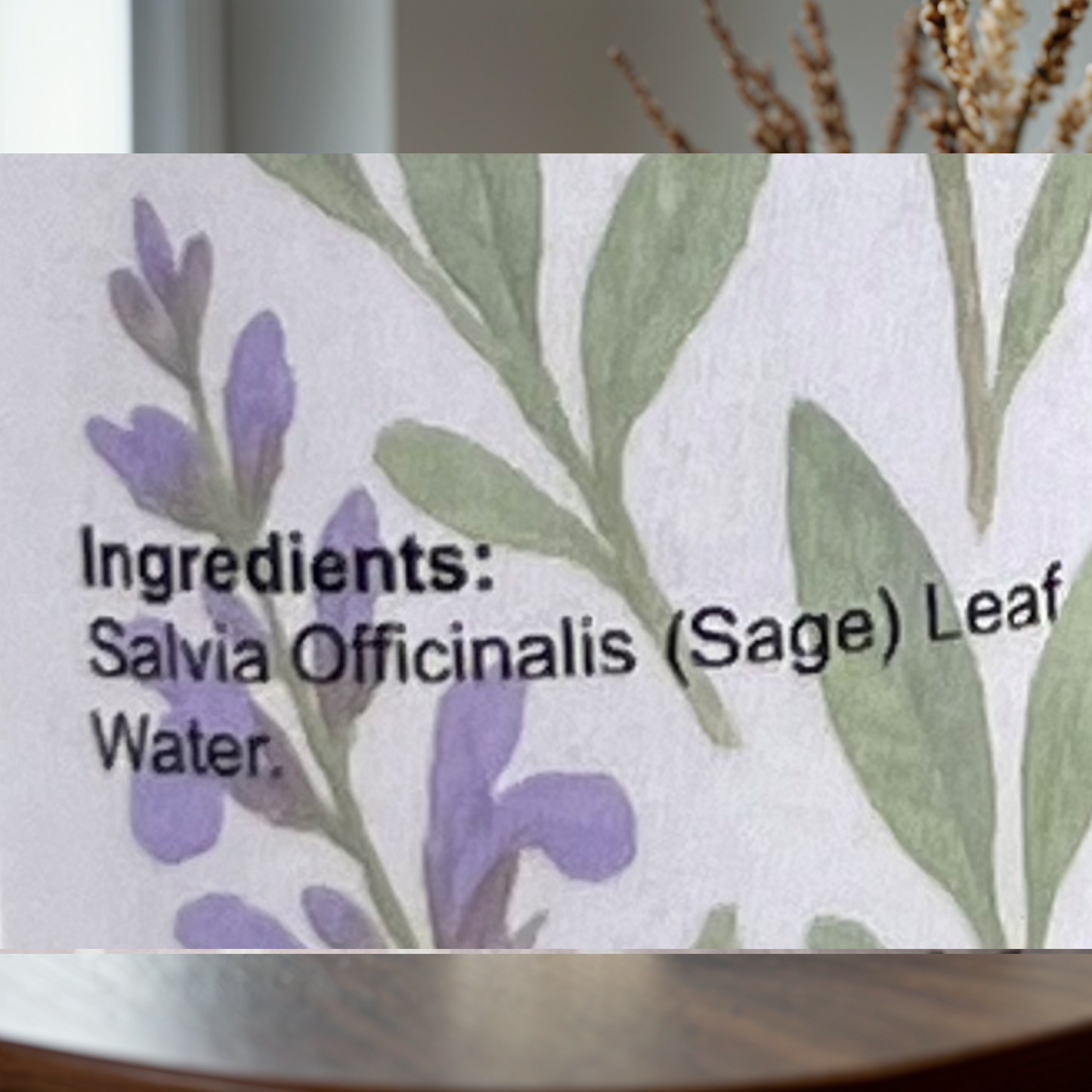 Garna Sage hydrosol mist 250 ml bottle