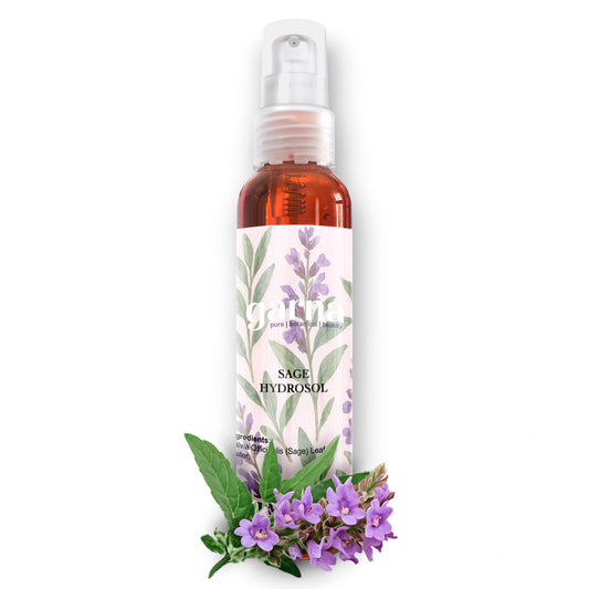 Sage Hydrosol Mist by Garna – Botanical Face & Hair Mist