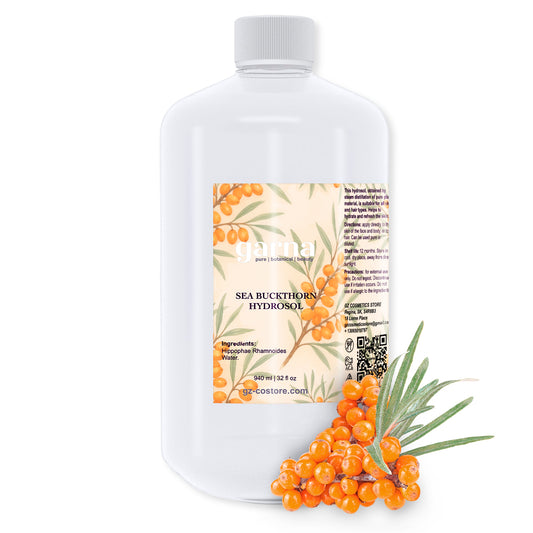 Sea Buckthorn Hydrosol Water by Garna, 32 oz bottle, botanical hydrosol water