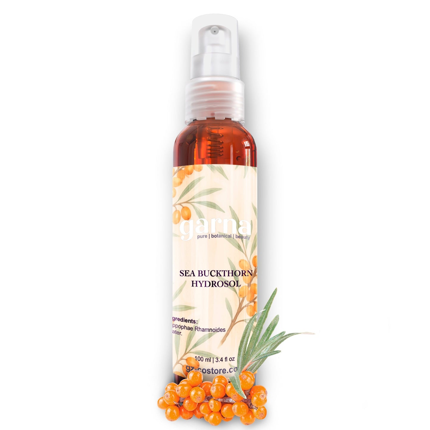 Botanical hydrosol mist by Garna for face and hair