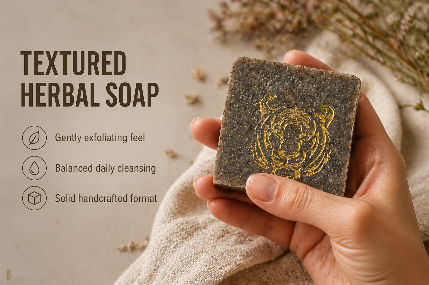 Savon au cumin noir de Garna – Un savon artisanal chaleureux et terreux pour un usage quotidien