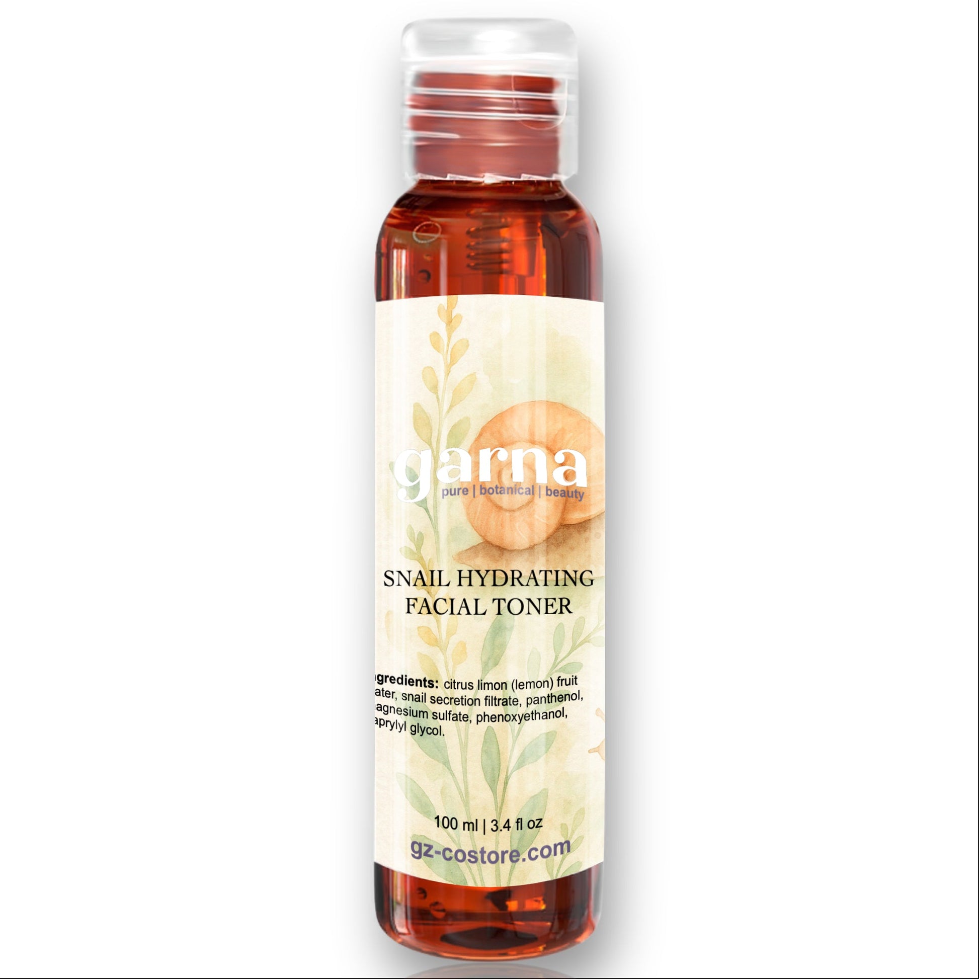 Snail mucin facial toner by Garna, 100 ml skincare toner – photo 1