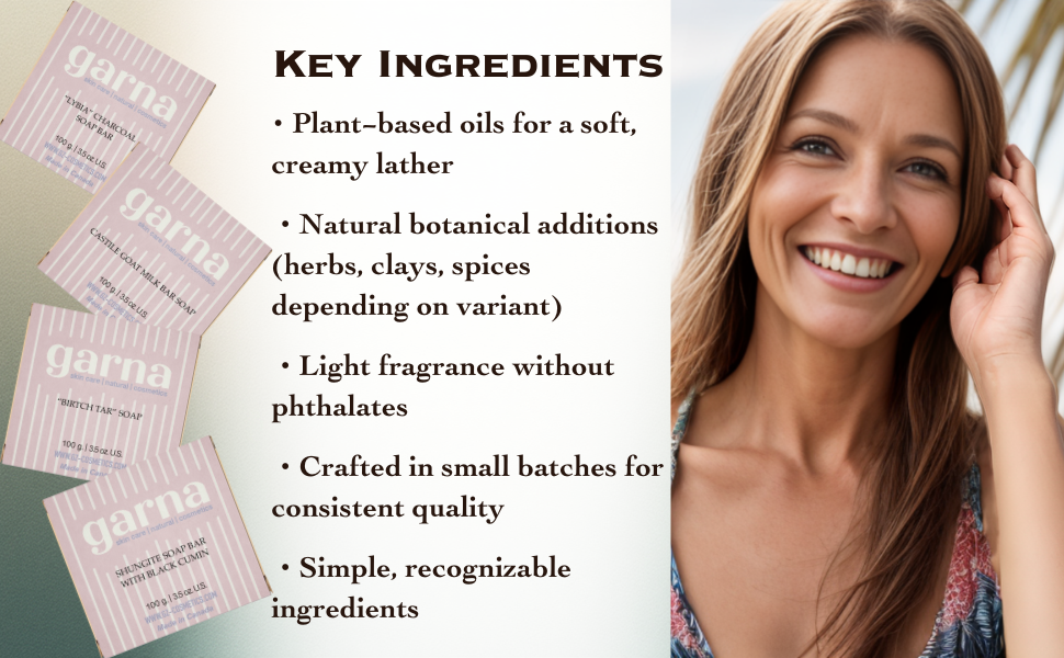 Lavender Castile Soap Bar by Garna, handmade bar soap with soft lavender scent – photo 10