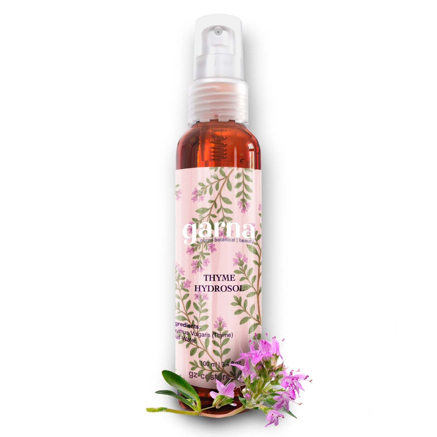 Botanical hydrosol mist by Garna for face and hair