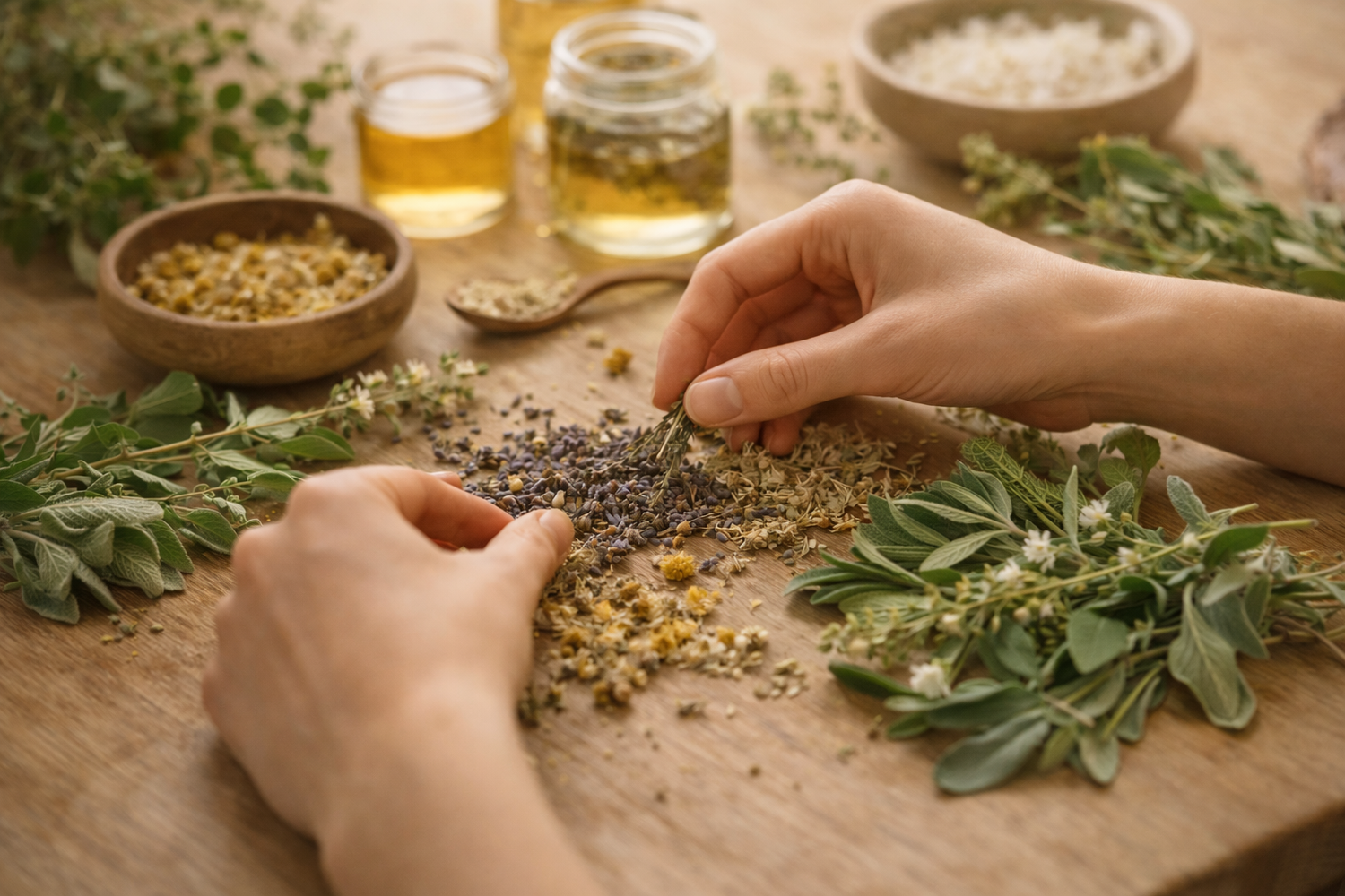 small batch botanical skincare crafting by Garna