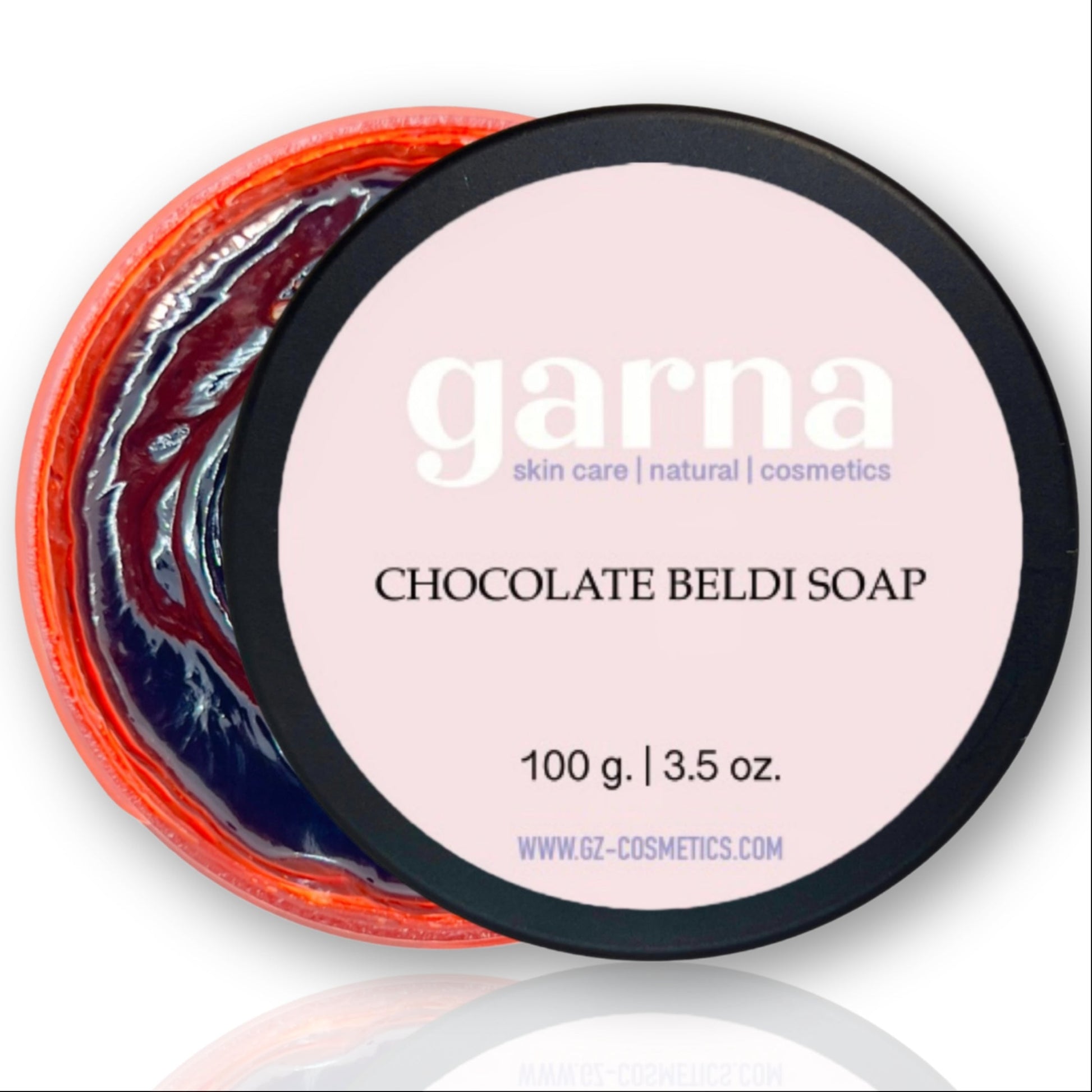 Chocolate Beldi Soap by Garna (100g) – Moroccan black soap paste (beldi), photo 1