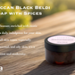 Garna Spice Scrub: Moroccan Black Beldi Soap 3.5 oz, Exfoliating Body Peel for Skin Purification & Hydration