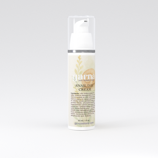 Crème de jour visage à la bave d'escargot | Rituel visage quotidien léger de Garna