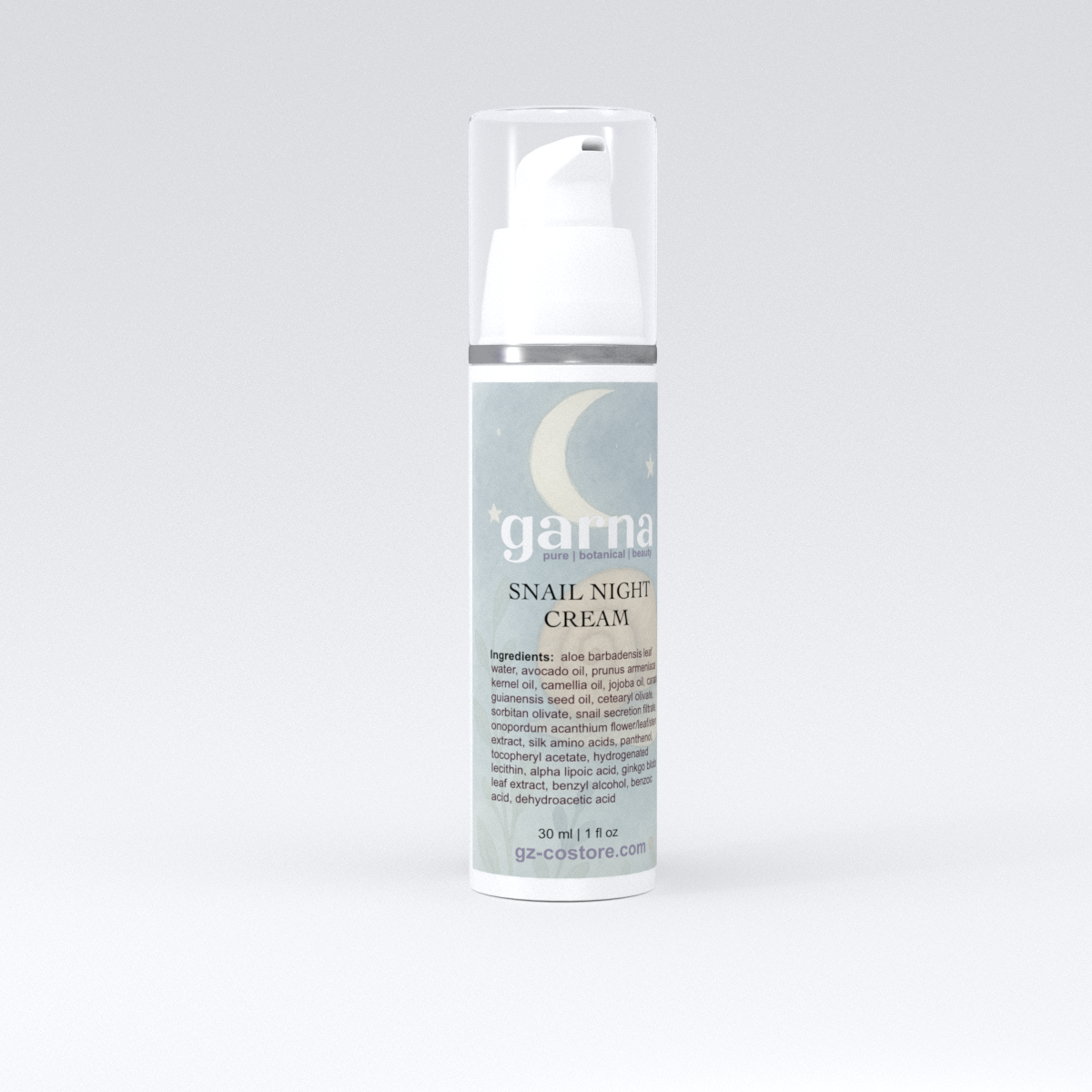 Snail Night Face Cream by Garna – Rich Evening Moisturizer