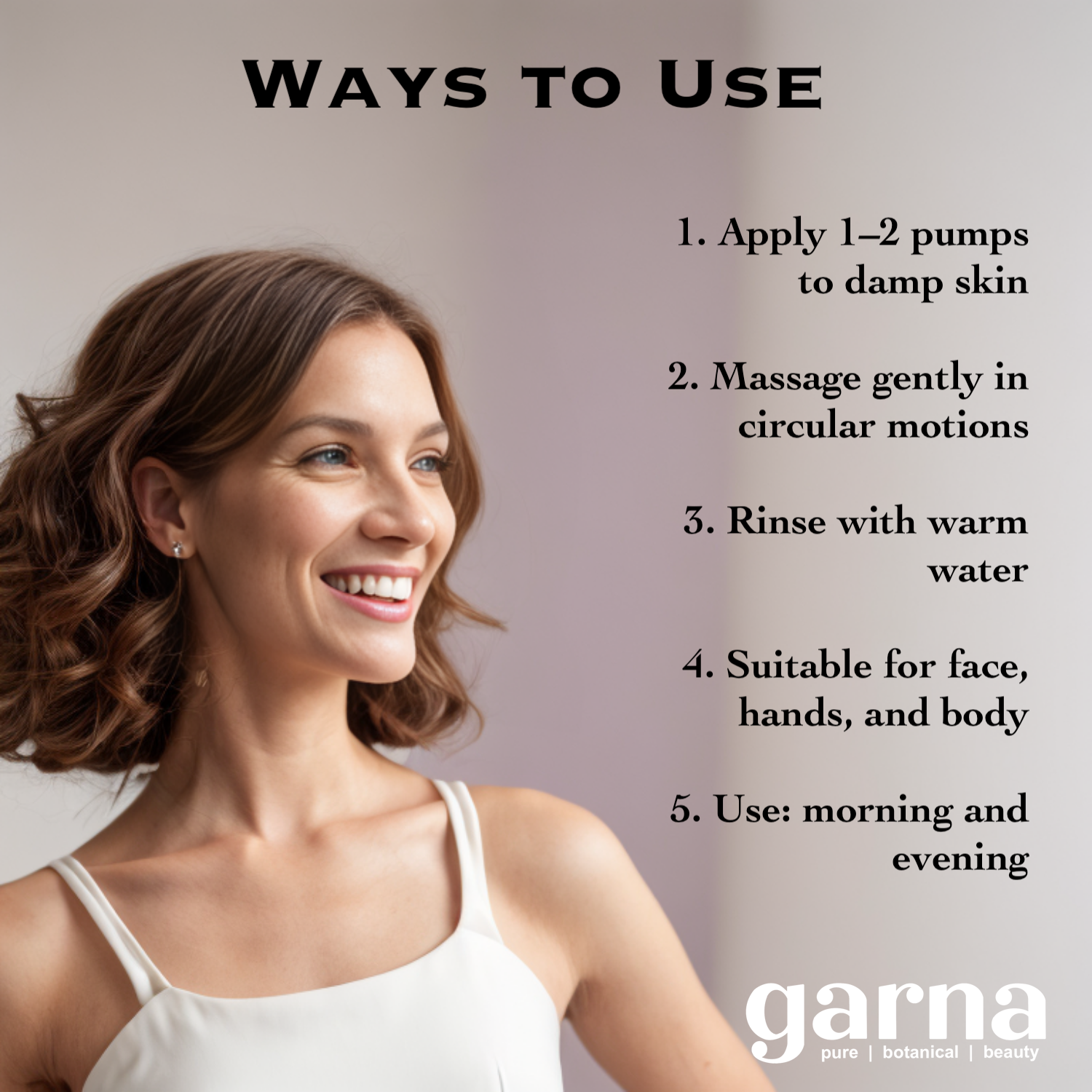 Green Tea & Lotus Foaming Cleanser by Garna – foaming face cleanser, photo 4