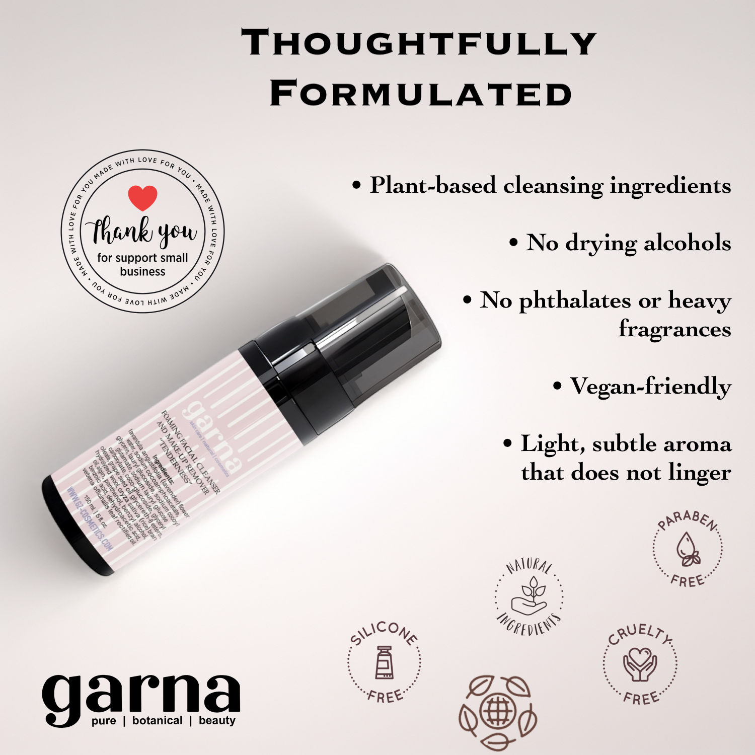 Foaming Facial Cleanser by Garna – foaming face cleanser, photo 5