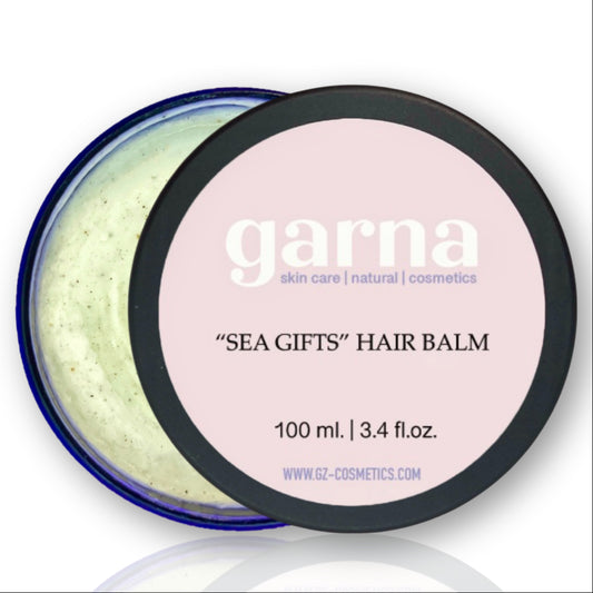 Garna 100 ml Sea Gifts Baume capillaire : Après-shampooing à base de plantes pour tous les types de cheveux – Nourrit, hydrate et revitalise – Arôme à base de plantes fraîches