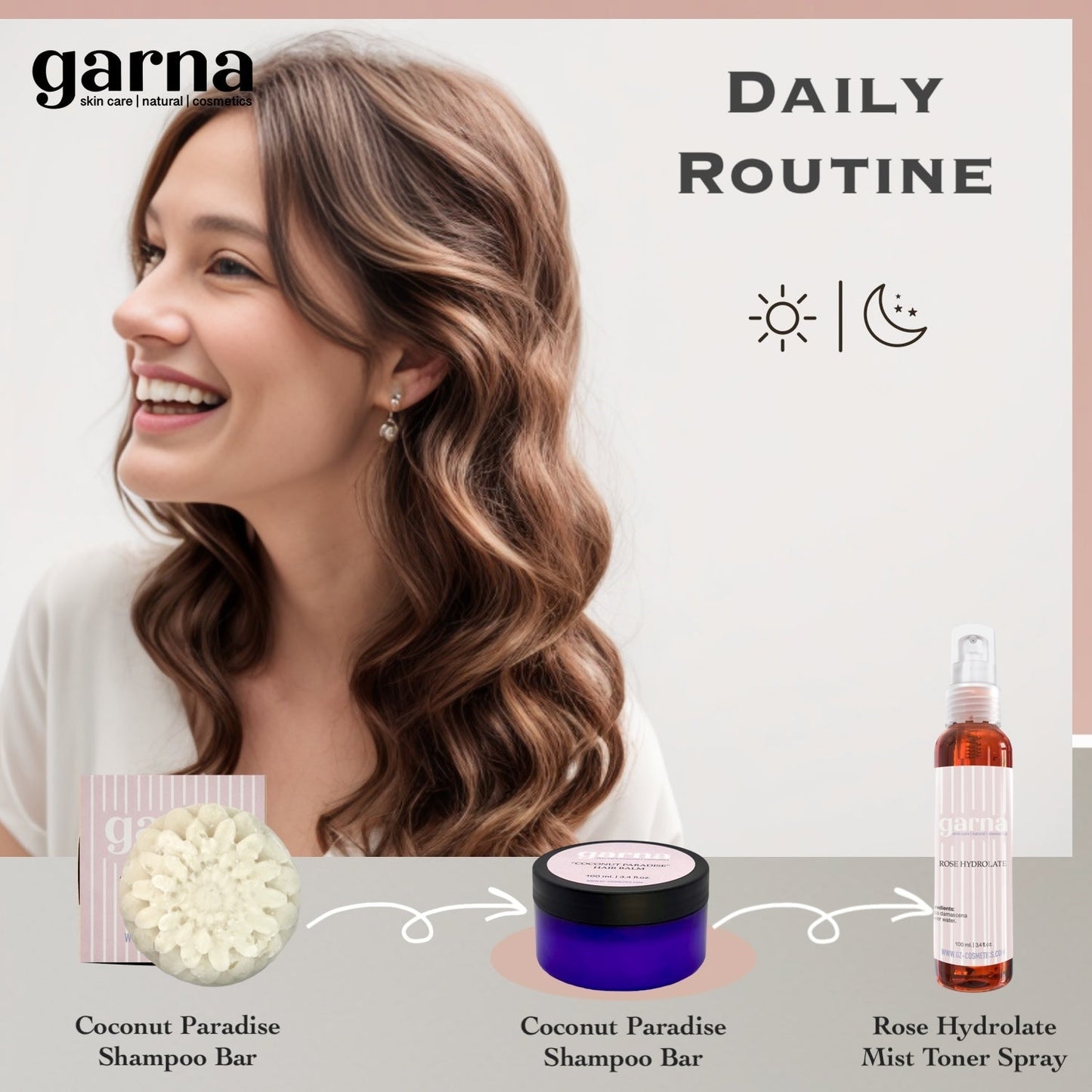 Coconut Paradise Hair Balm by Garna (100g) – creamy hair conditioner balm, photo 6