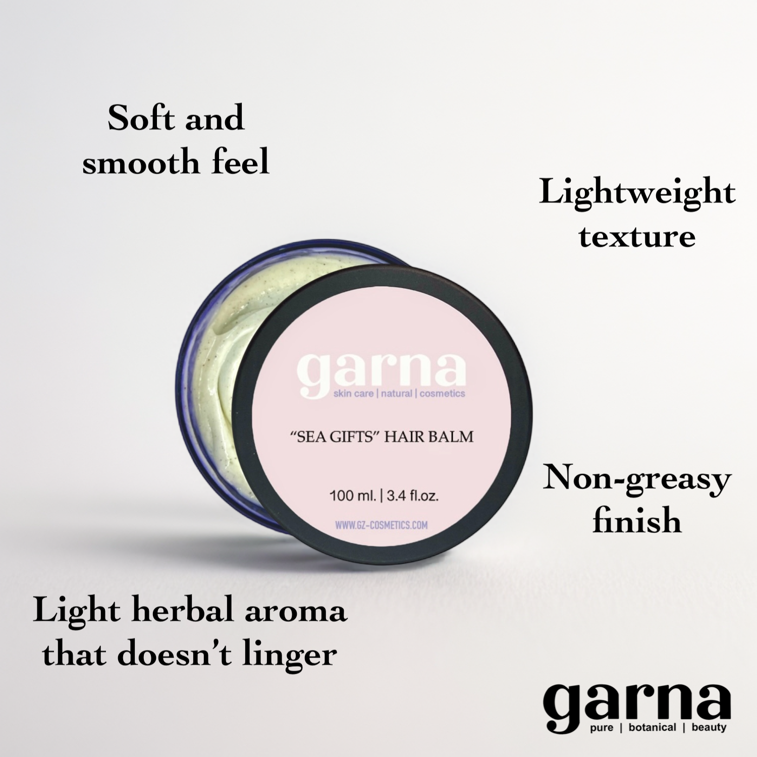 Sea Gifts Hair Balm by Garna (100g) – creamy hair conditioner balm, photo 3