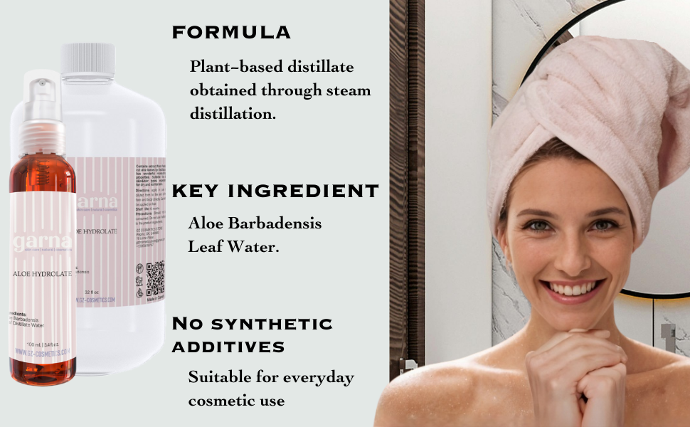  by Garna, 32 oz bottle, botanical hydrosol water