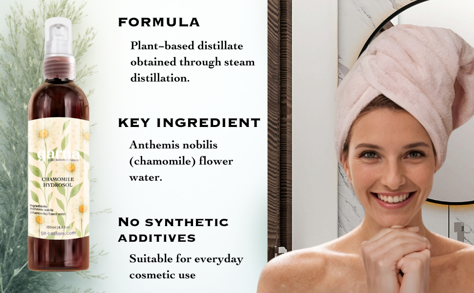 Garna Chamomile hydrosol mist 250 ml bottle