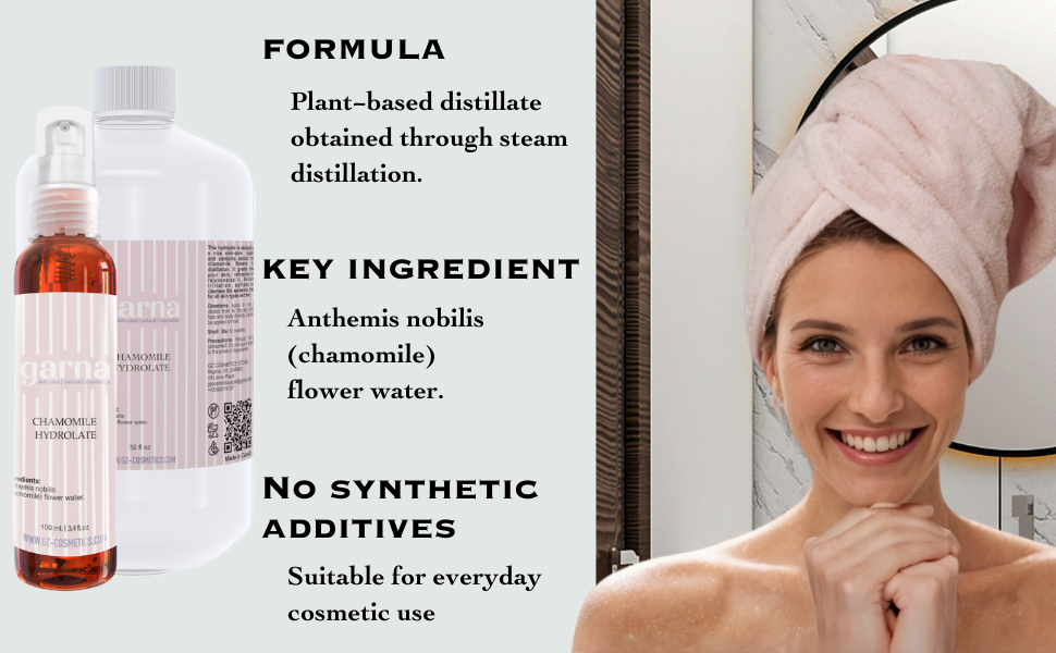  by Garna, 32 oz bottle, botanical hydrosol water