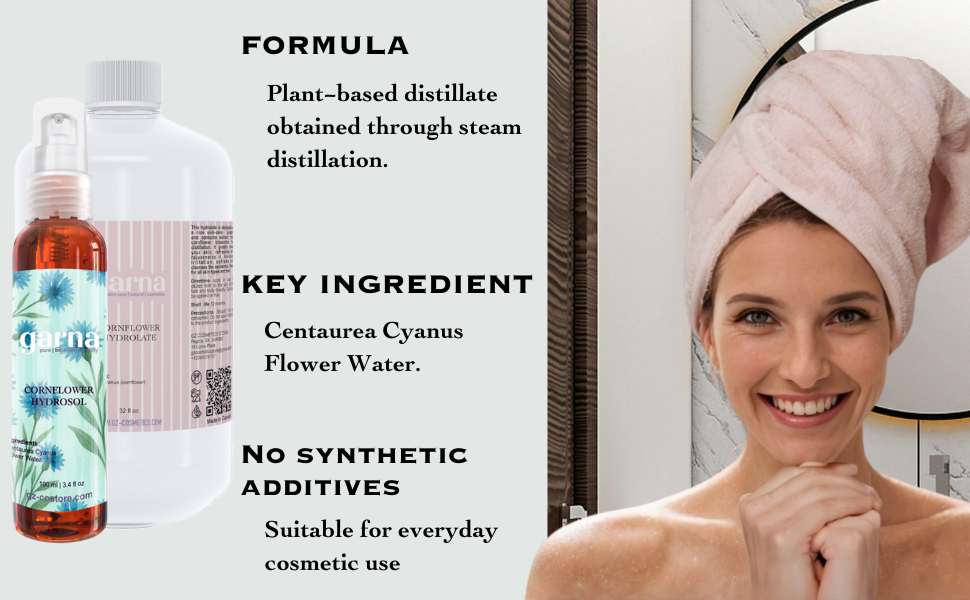 Cornflower Hydrosol by Garna – hydrosol floral water