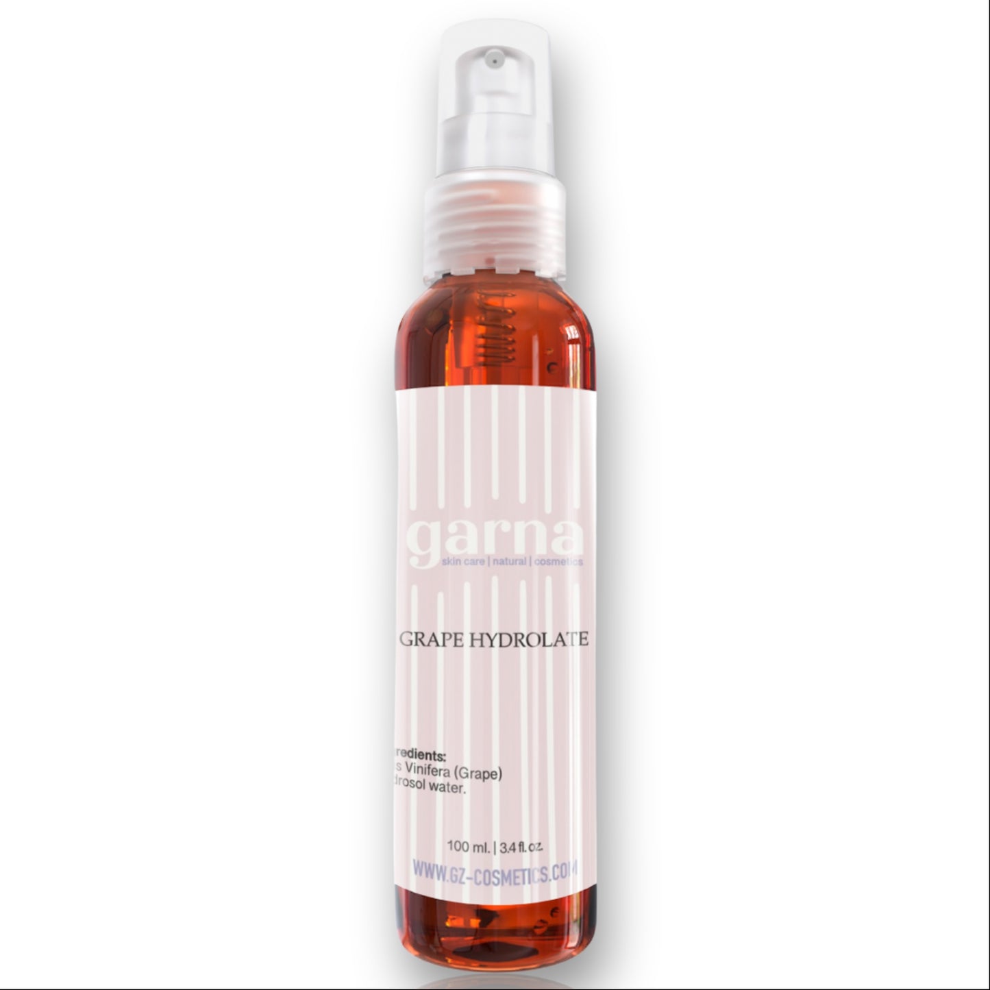 Garna Grape Fruit Water 3.4 fl oz: Natural Hydrating Toner Spray for Skin & Hair