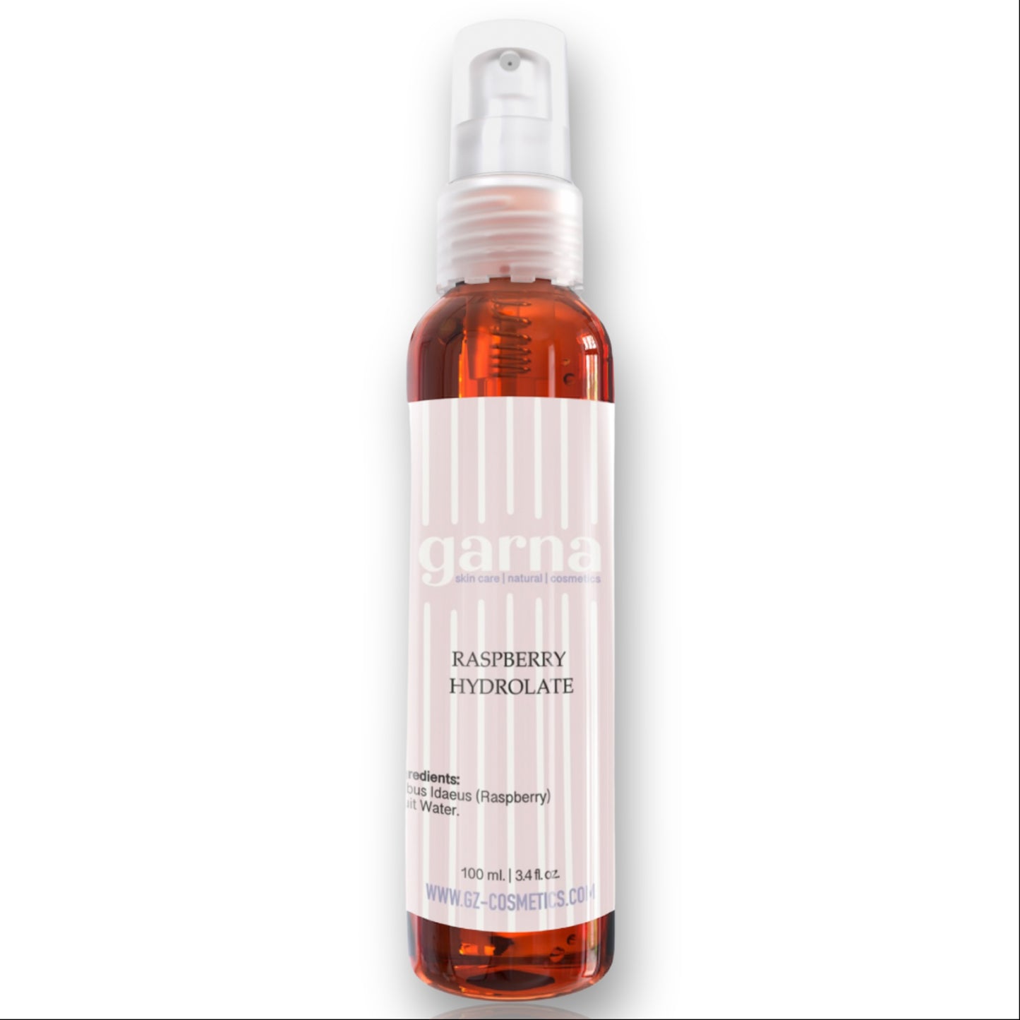 Garna Raspberry Fruit Water 3.4 fl oz - Natural Skin & Hair Toner Spray