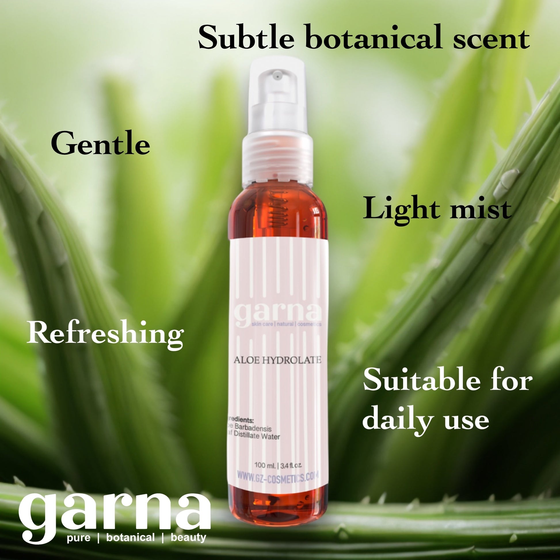 Aloe Hydrosol by Garna – hydrosol floral water