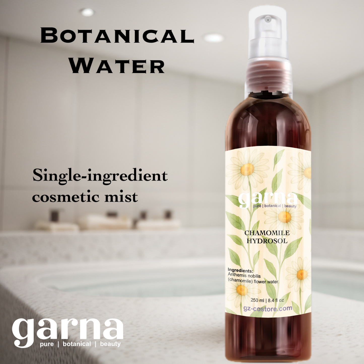 Garna Chamomile hydrosol mist 250 ml bottle