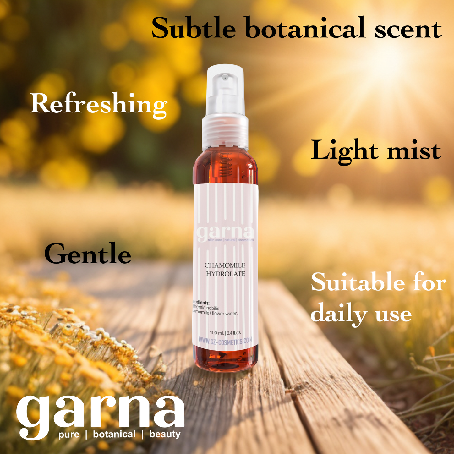 Chamomile Hydrosol Mist by Garna – hydrosol mist, photo 3