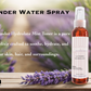 Garna Lavender Flower Water 3.4 fl oz - Hydrolate Spray for Skin & Hair Care