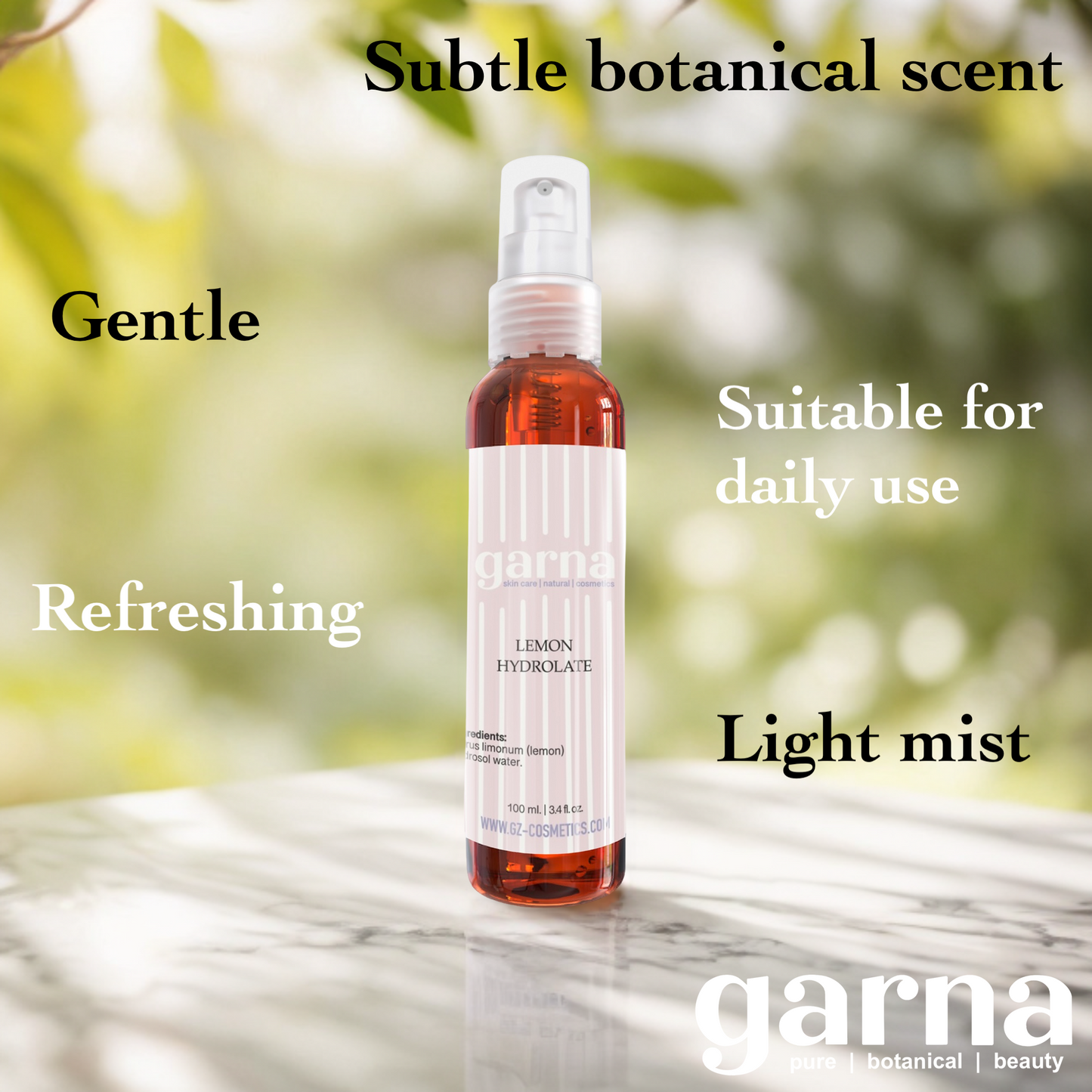 Lemon Hydrosol Mist by Garna – hydrosol mist, photo 3