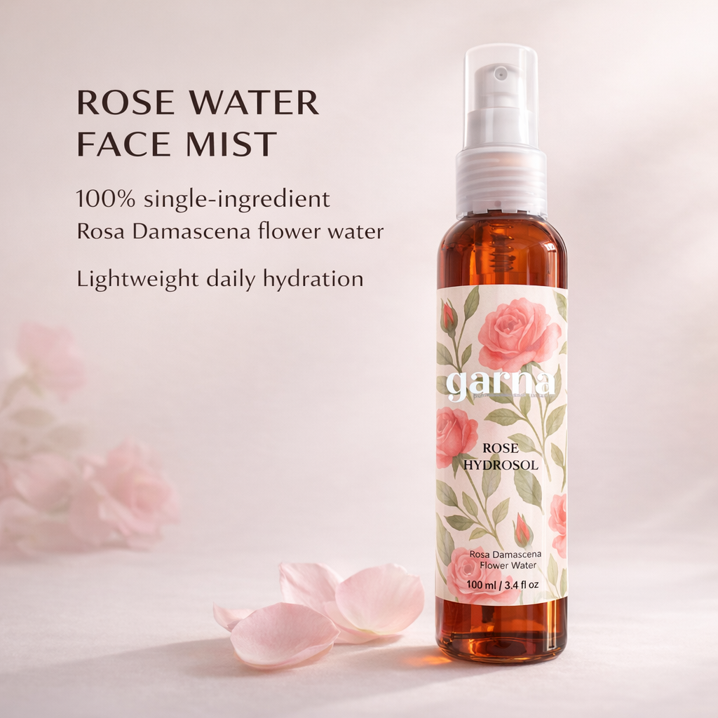 Hydrolat de rose de Garna – Soin botanique pour le visage et les cheveux